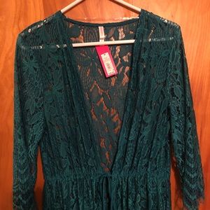 Long, lace duster